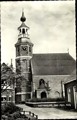 Ak Kattendijke Zeeland Niederlande, Ned. Herv. Kerk