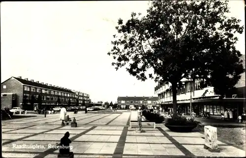 Ak Rozenburg Südholland, Raadpluisplein