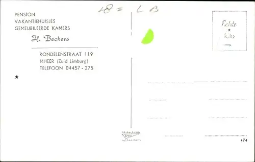 Ak Mheer Limburg Niederlande, Dorfpartie