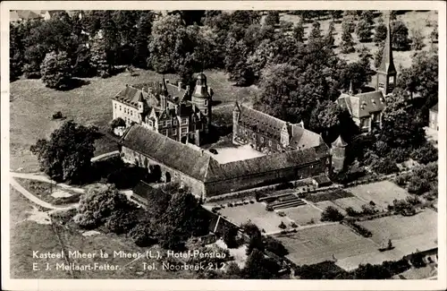 Ak Mheer Limburg Niederlande, Schloss, Hotel, Kirche