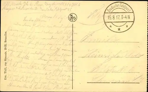 Ak Mons Wallonien Hennegau, Rue de la Station