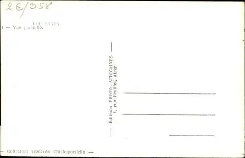 Ak Bou Saada Algerien, Vue partielle