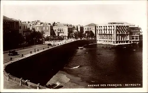 Ak Beirut Beyrouth Libanon, Avenue des Français