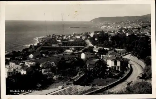 Ak San Remo Ligurien, Teilansicht