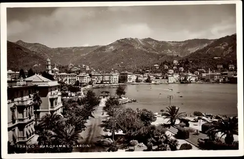 Ak Rapallo Liguria, Panorama E Giardini