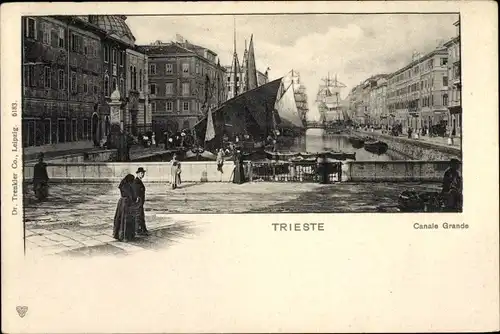 Ak Triest Trieste Friuli Venezia Giulia, Canale Grande