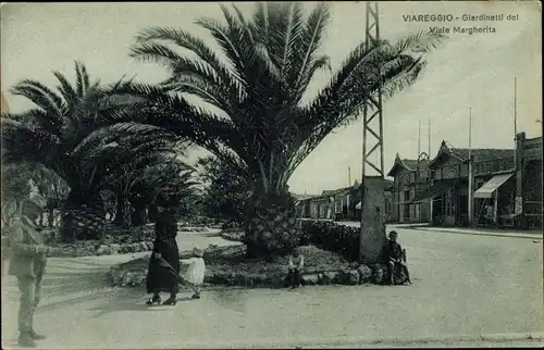 Ak Viareggio Toscana, Giardinetti del Viale Margherita