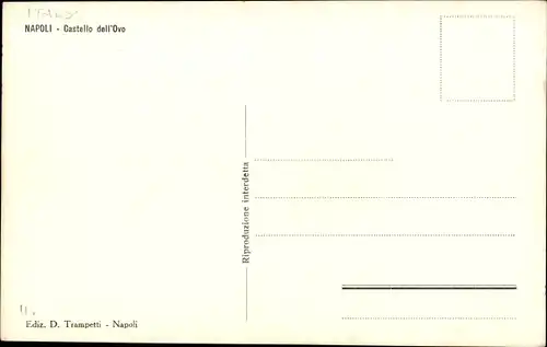 Ak Napoli Neapel Campania, Castello del'Ove