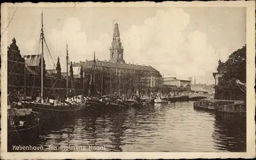 Ak København Kopenhagen Dänemark, Fra Holmens Kanal