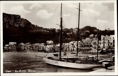 Ak Capri Neapel Campania, La Grande Marina