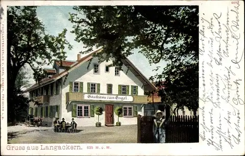 Ak Langackern Horben Baden Württemberg, Gasthaus zum Engel
