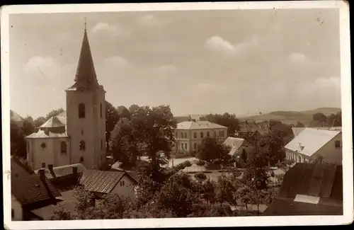 Ak Bozkov v Podkrkonoší Region Königgrätz, Teilansicht