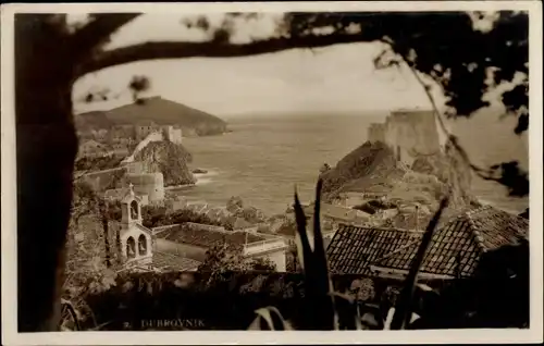 Ak Dubrovnik Kroatien, Teilansicht
