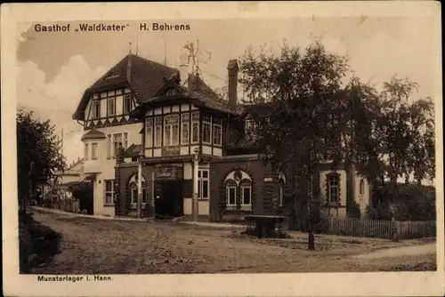 Ak Munster an der Örtze, Gasthof Waldkater