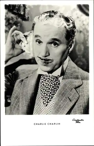 Ak Schauspieler Charlie Chaplin, Portrait