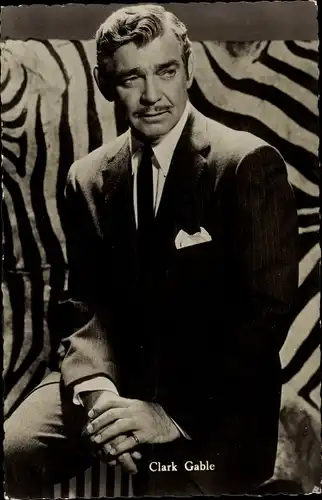 Ak Schauspieler Clark Gable, Portrait