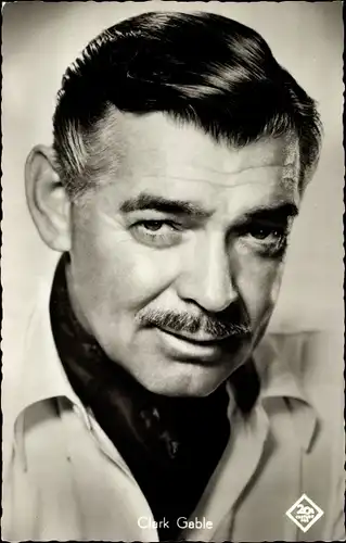 Ak Schauspieler Clark Gable, Portrait, Treffpunkt Hongkong