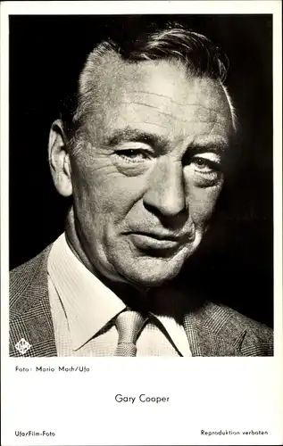 Ak Schauspieler Gary Cooper, Portrait
