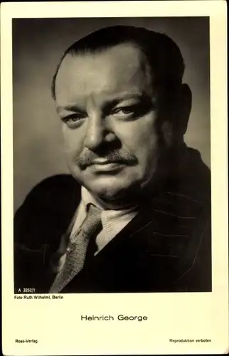 Ak Schauspieler Heinrich George, Portrait
