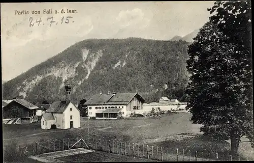 Ak Fall Lenggries Oberbayern, Ortspartie, Kapelle