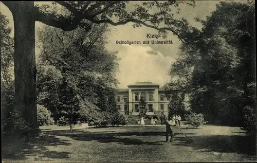 Ak Kiel Schleswig Holstein, Schlossgarten mit Universität