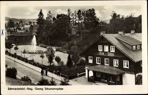 Ak Schmiedefeld am Rennsteig Thüringen, Georg Schumann Platz, Filmbühne