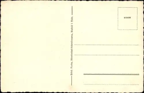 Ak Eisfeld in Thüringen, Teilansicht mit Schloss