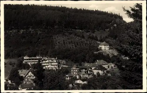 Ak Sitzendorf in Thüringen, Unterer Ort mit Haus Schönberg