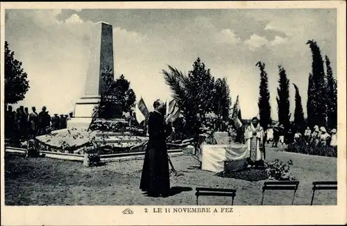 Ak Fès Fez Marokko, Le 11 Novembre, Gedenkstätte