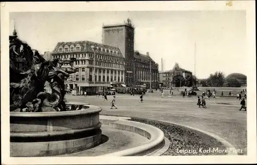 Ak Leipzig in Sachsen, Karl-Marx-Platz