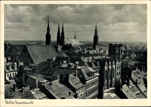 Ak Görlitz in der Lausitz, Gesamtansicht, Kirche