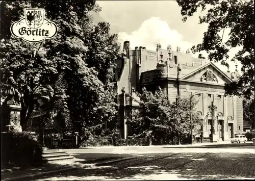 Ak Görlitz in der Lausitz, Kulturstätte Stadthalle, Wappen