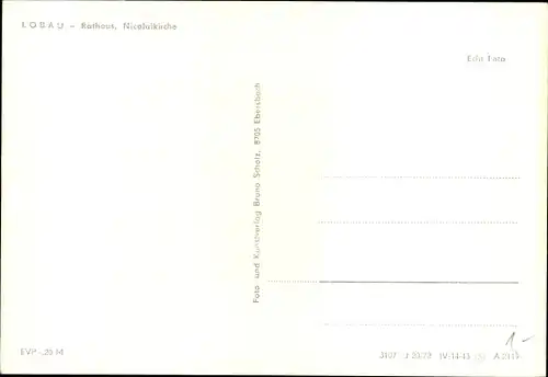Ak Löbau in der Oberlausitz Sachsen, Rathaus, Nicolaikirche
