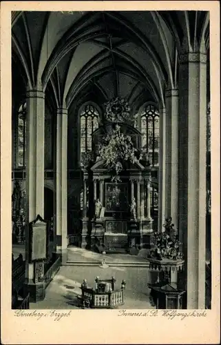Ak Schneeberg im Erzgebirge, Inneres der St. Wolfgangskirche