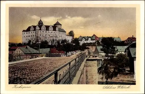 Ak Zschopau im Erzgebirge Sachsen, Schloss Wildeck