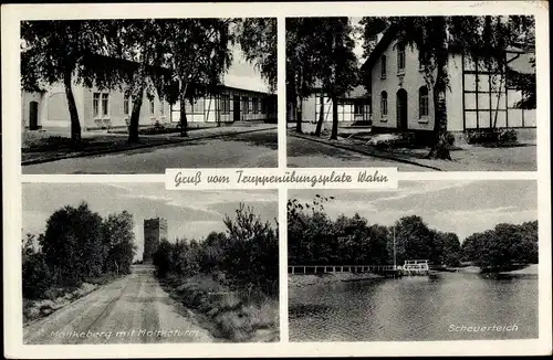 Ak Wahn Köln, Truppenübungsplatz, Scheuerteich, Moltketurm, Moltkeberg