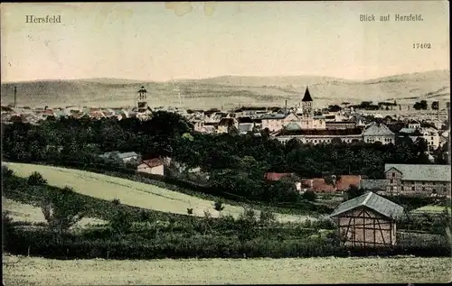 Ak Bad Hersfeld Hessen, Blick auf den Ort