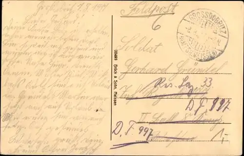 Ak Gohlis Niederau in Sachsen, Buschmühle, See, Boote