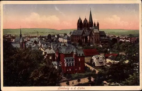 Ak Limburg an der Lahn, Blick über die Stadt