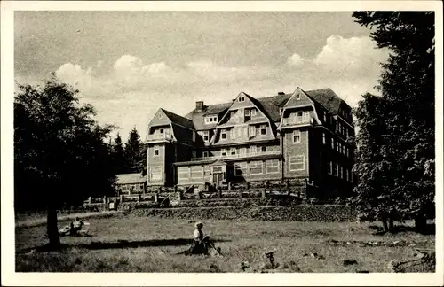 Ak Ilmenau in Thüringen, Staatl. Kurhaus Berghotel Gabelbach