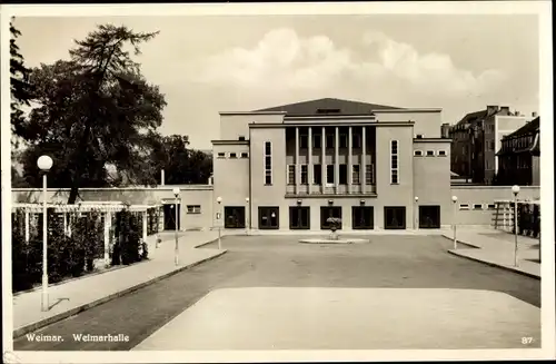 Ak Weimar in Thüringen, Weimarhalle