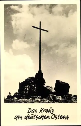 Foto Ak Bad Harzburg am Harz, Das Kreuz des deutschen Ostens, Uhlenklippen