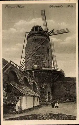 Ak Zons Dormagen am Niederrhein, Historische Mühle