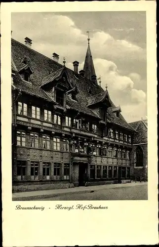 Ak Braunschweig in Niedersachsen, Herzogl. Hof-Brauhaus