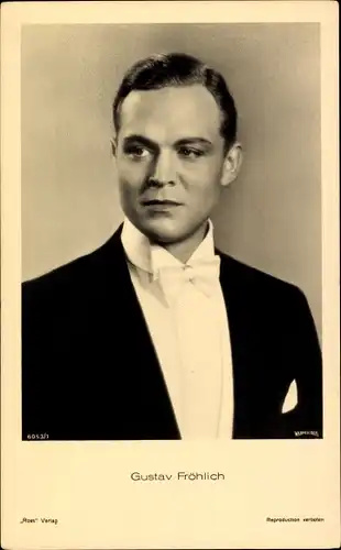 Ak Schauspieler Gustav Fröhlich, Portrait