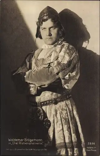Ak Schauspieler Waldemar Stägemann, Robensteinerin
