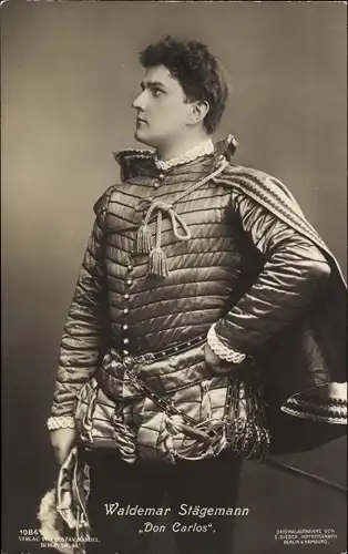 Ak Schauspieler Waldemar Stägemann, Don Carlos