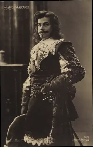 Ak Schauspieler Waldemar Stägemann, Max Piccolomini