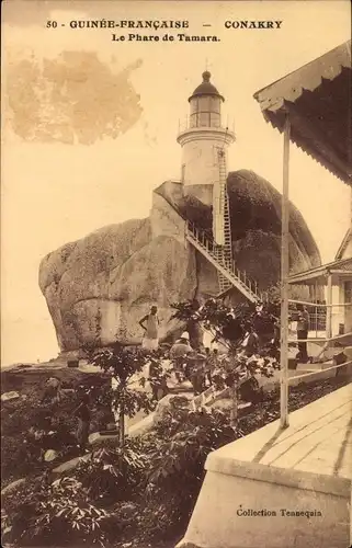 Ak Conakry Guinea, Le Phare de Tamara, Leuchtturm