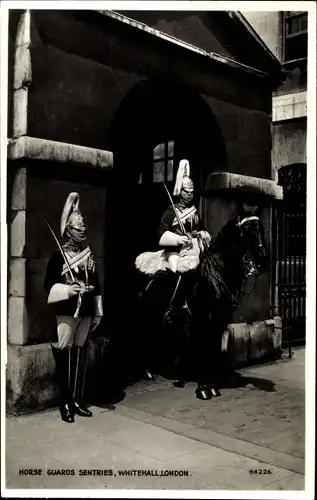 Ak City of Westminster London England, Whitehall, Horse Guards Sentries